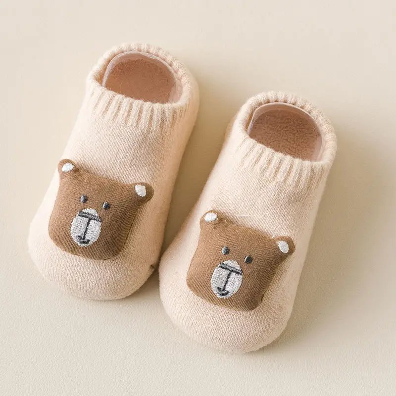 Three-Dimensional Mushroom Baby Socks White - Image 4
