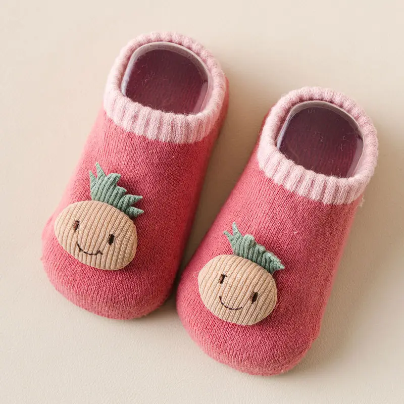 Three-Dimensional Mushroom Baby Socks White - Image 7