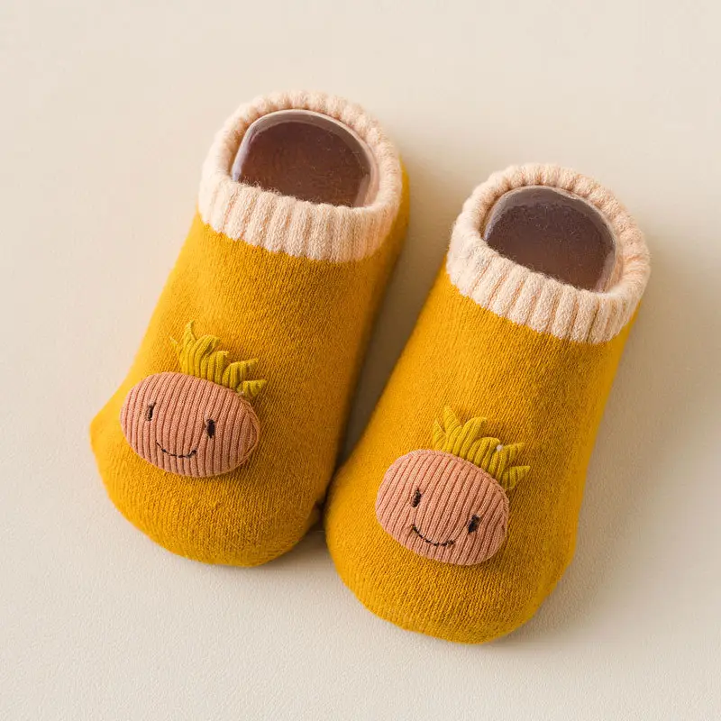 Three-Dimensional Mushroom Baby Socks White - Image 9