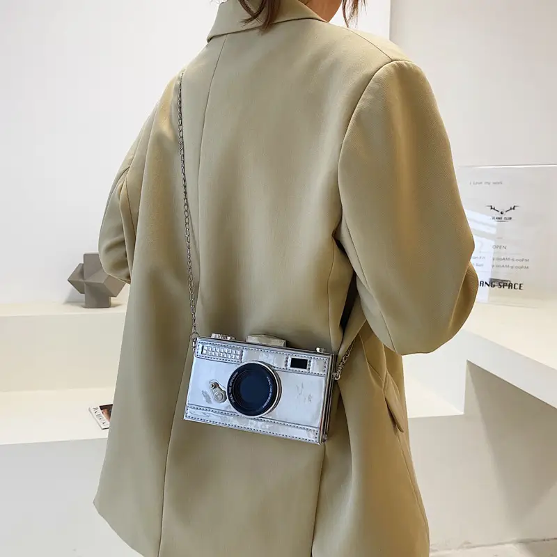 2025 K-Style Camera Bag for Women Glossy Patent Leather One-Shoulder Crossbody - Image 5
