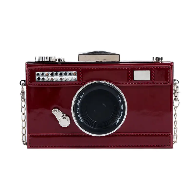 2025 K-Style Camera Bag for Women Glossy Patent Leather One-Shoulder Crossbody - Image 7