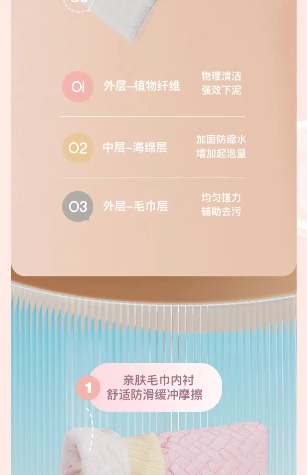 3D编织男士女士加厚搓澡巾