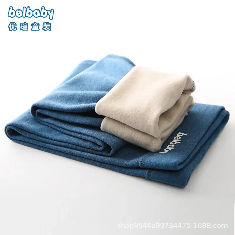 Velvet Warm Pants Large Children's Fall Winter High Waist