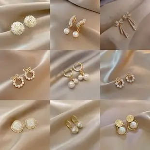 Women's Cold Style Diamond Ball Earline Earrings — feature 5