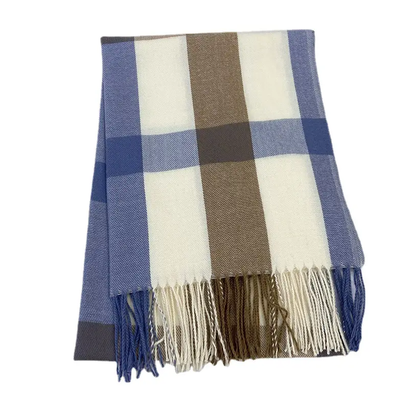 Women Plaid Warm Shawl with Tassels 2024 - Image 10