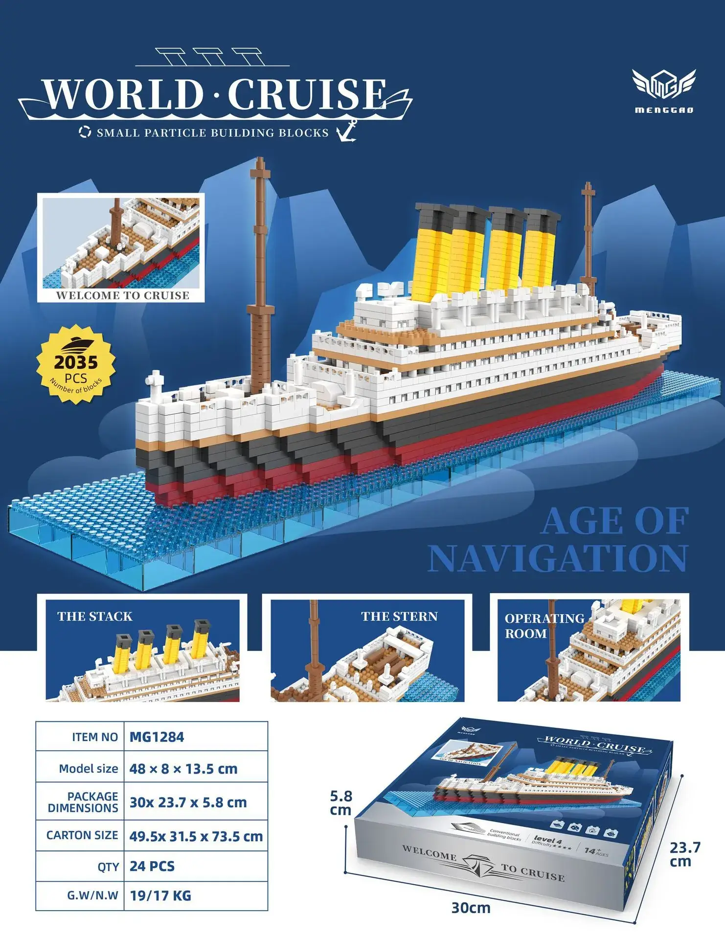 Titanic 2035 blocks "color box]