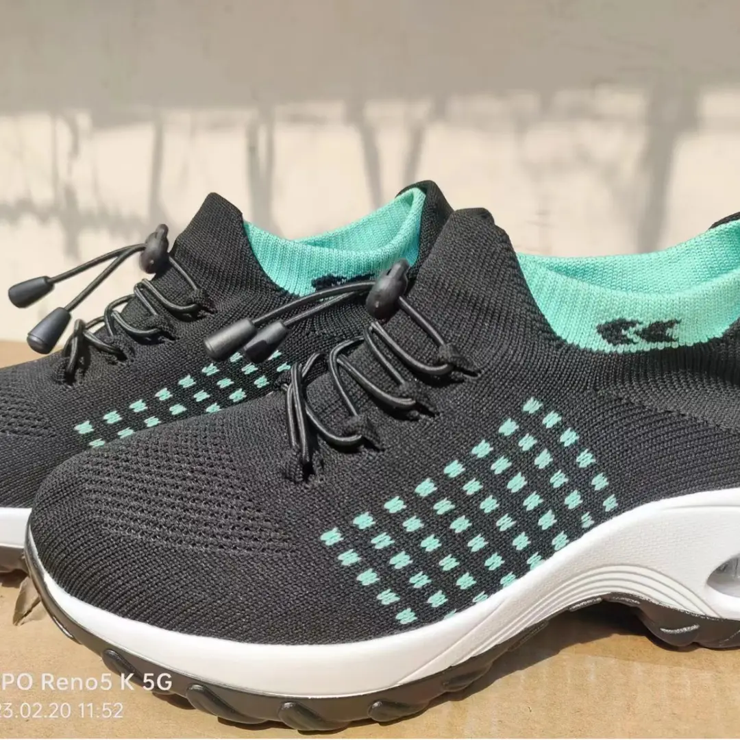 Spring 2022 Cross-border Amazon Women's Shoes Fashion All-match Sneakers Casual Shoes Large Size Air Cushion Slip-on Shoes