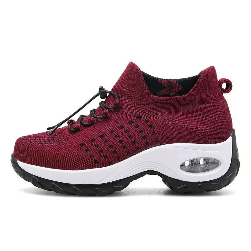 Spring 2022 Cross-border Amazon Women's Shoes Fashion All-match Sneakers Casual Shoes Large Size Air Cushion Slip-on Shoes