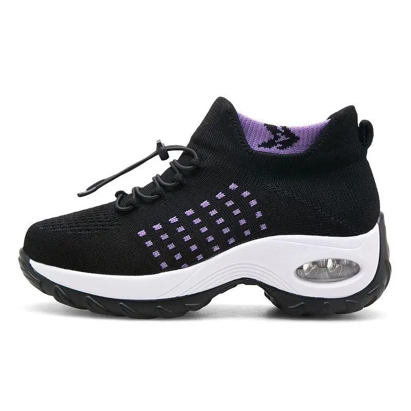 Spring 2022 Cross-border Amazon Women's Shoes Fashion All-match Sneakers Casual Shoes Large Size Air Cushion Slip-on Shoes