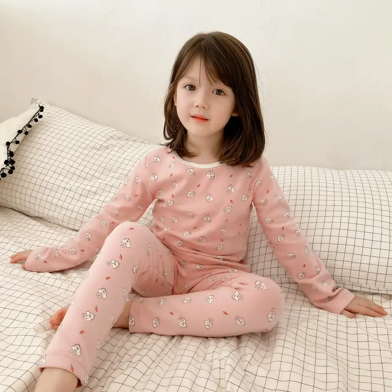 New Autumn Winter Kids Thermal Underwear Set Printed Base Layer - Image 4