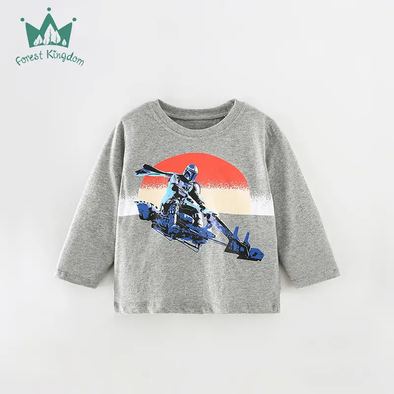 Children's Space Shuttle Long Sleeve T-Shirt Mint Blue - Image 2
