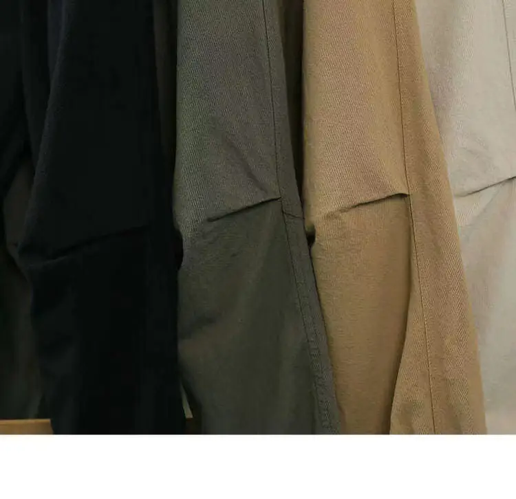 New Style Loose Pleated Cockwork Pants with Pocket — feature 12