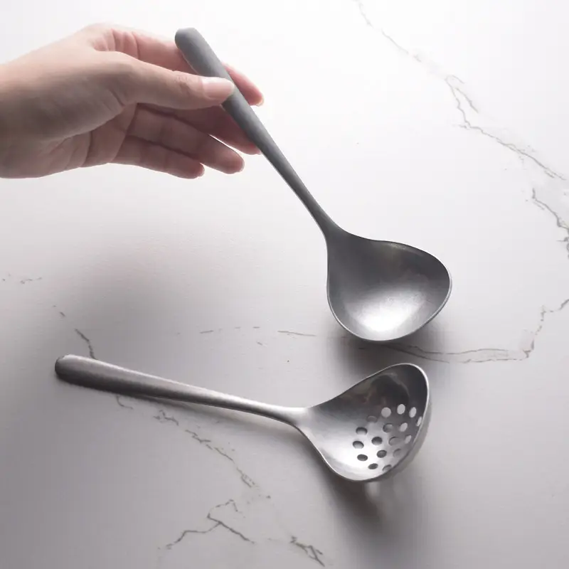 304 Stainless Steel Hot Pot Colander Spoon Set - Image 7