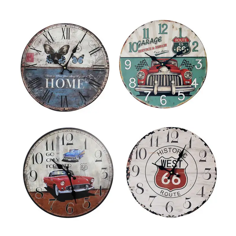 14" Backyard Self-Cleaning Wall Clock Modern Frame - Image 14