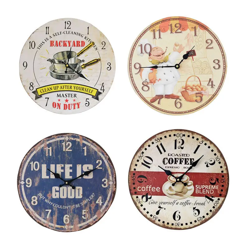 14" Backyard Self-Cleaning Wall Clock Modern Frame - Image 15