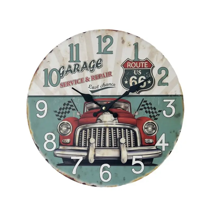 14" Backyard Self-Cleaning Wall Clock Modern Frame - Image 17