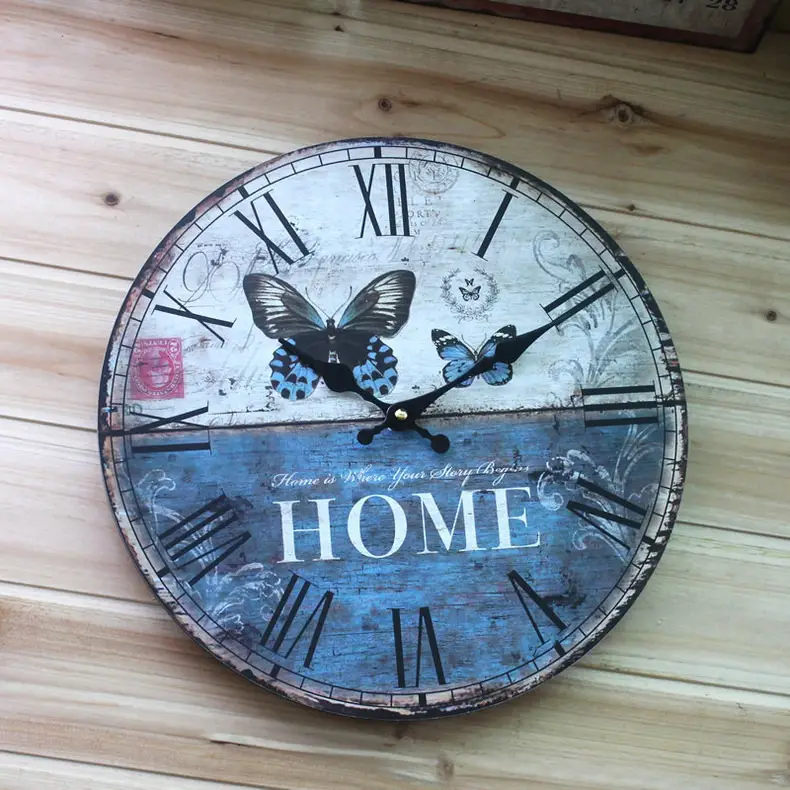 14" Backyard Self-Cleaning Wall Clock Modern Frame — feature 15