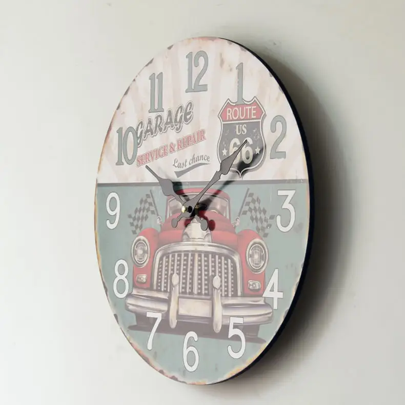 14" Backyard Self-Cleaning Wall Clock Modern Frame — feature 18