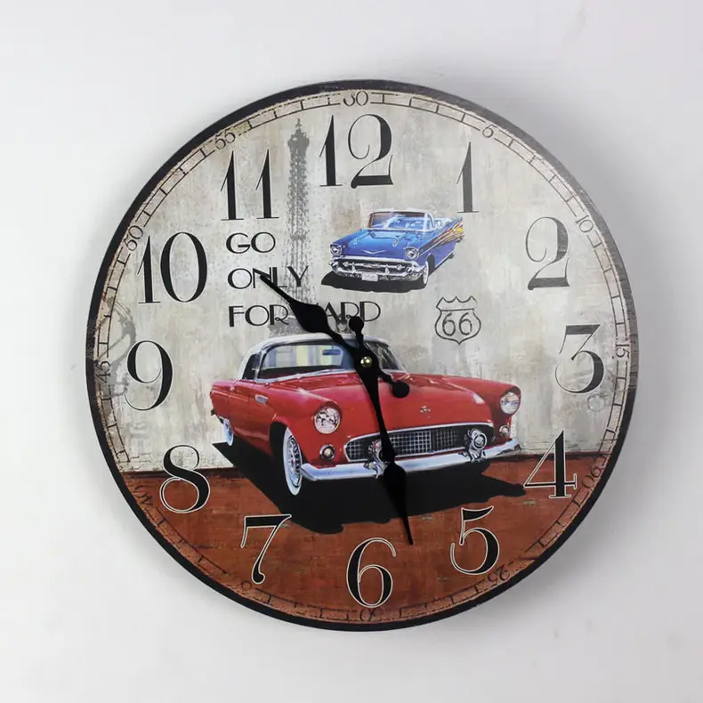 14" Backyard Self-Cleaning Wall Clock Modern Frame — feature 19
