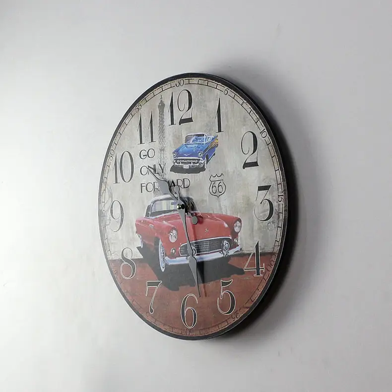 14" Backyard Self-Cleaning Wall Clock Modern Frame — feature 20