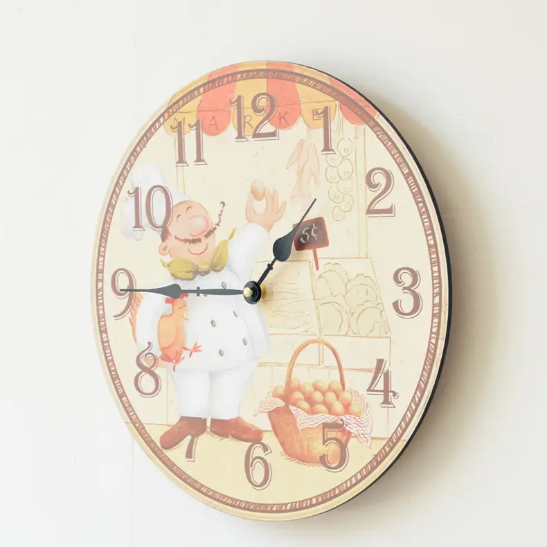 14" Backyard Self-Cleaning Wall Clock Modern Frame — feature 26