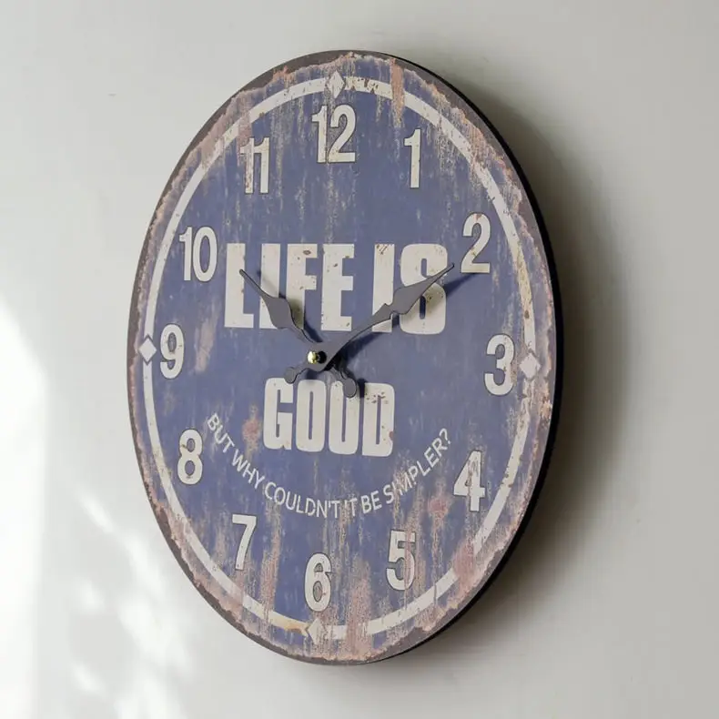 14" Backyard Self-Cleaning Wall Clock Modern Frame — feature 28