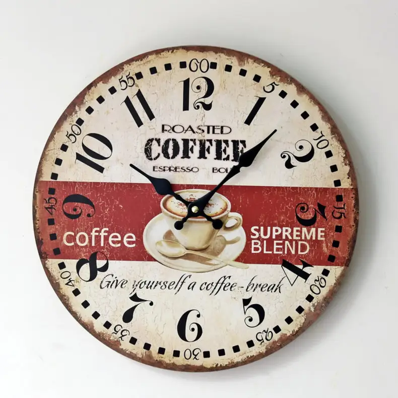14" Backyard Self-Cleaning Wall Clock Modern Frame — feature 29