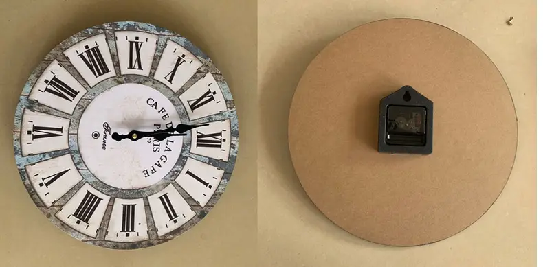 14" Backyard Self-Cleaning Wall Clock Modern Frame — feature 33
