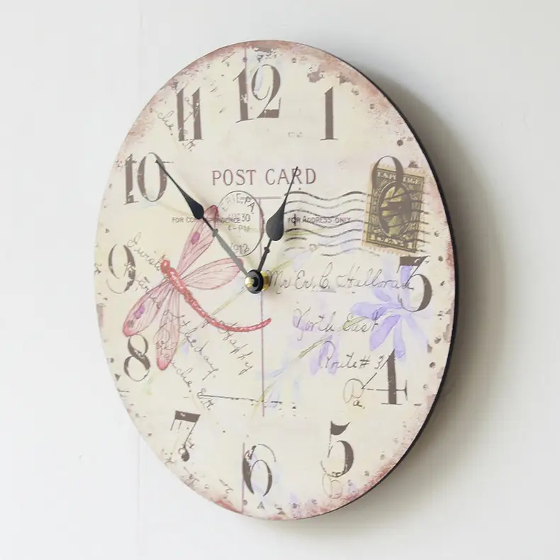 14" Backyard Self-Cleaning Wall Clock Modern Frame — feature 6