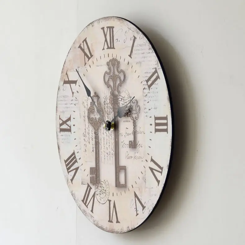 14" Backyard Self-Cleaning Wall Clock Modern Frame — feature 8
