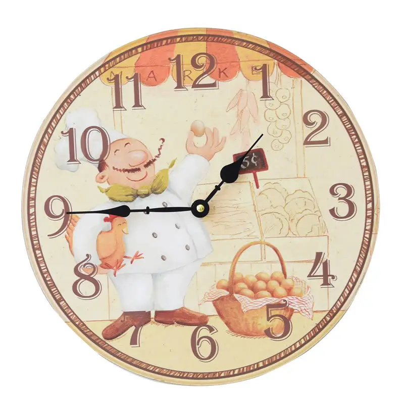 14" Backyard Self-Cleaning Wall Clock Modern Frame - Image 10
