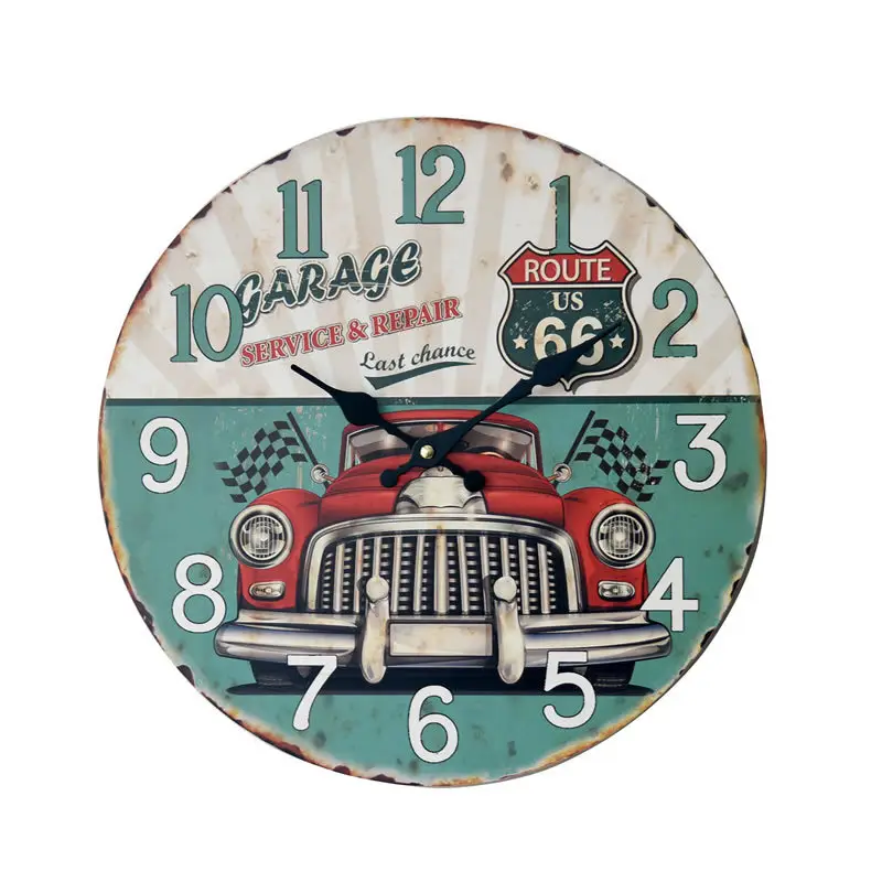 14" Backyard Self-Cleaning Wall Clock Modern Frame - Image 7