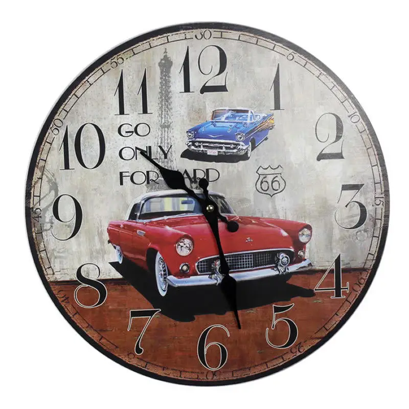 14" Backyard Self-Cleaning Wall Clock Modern Frame - Image 8