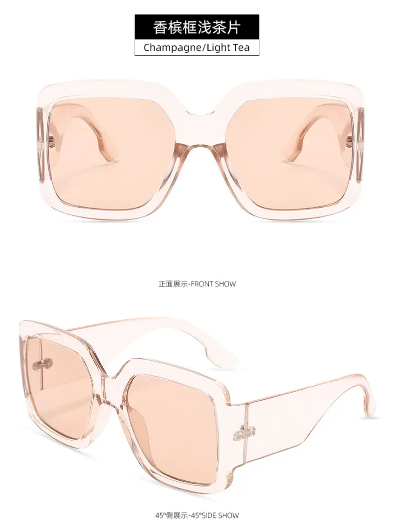 Women's Retro Box Sunshade Sunglasses Brown Tortie — feature 15