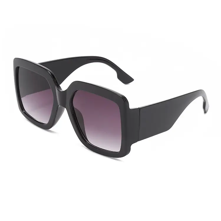 Women's Retro Box Sunshade Sunglasses Brown Tortie