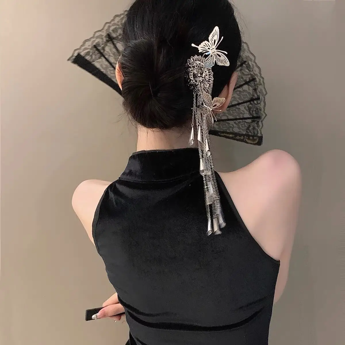 New Chinese Butterfly Hairpin Women's Metal Fork - Image 5