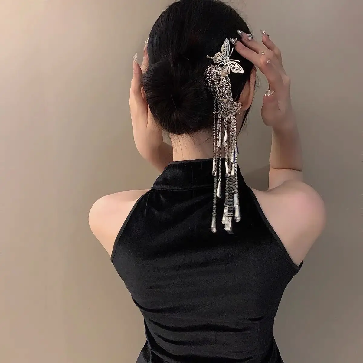 New Chinese Butterfly Hairpin Women's Metal Fork — feature 2