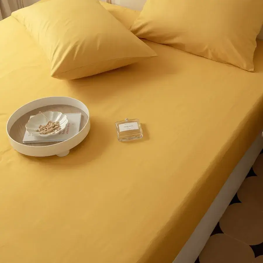 Cotton Bed Sheet Set Single Bed Protector Mattress Cover - Image 25