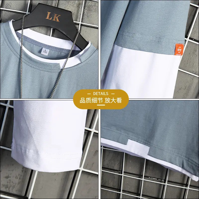 Spring Men Long Sleeve T-Shirt Loose Fit 2022 - Image 6