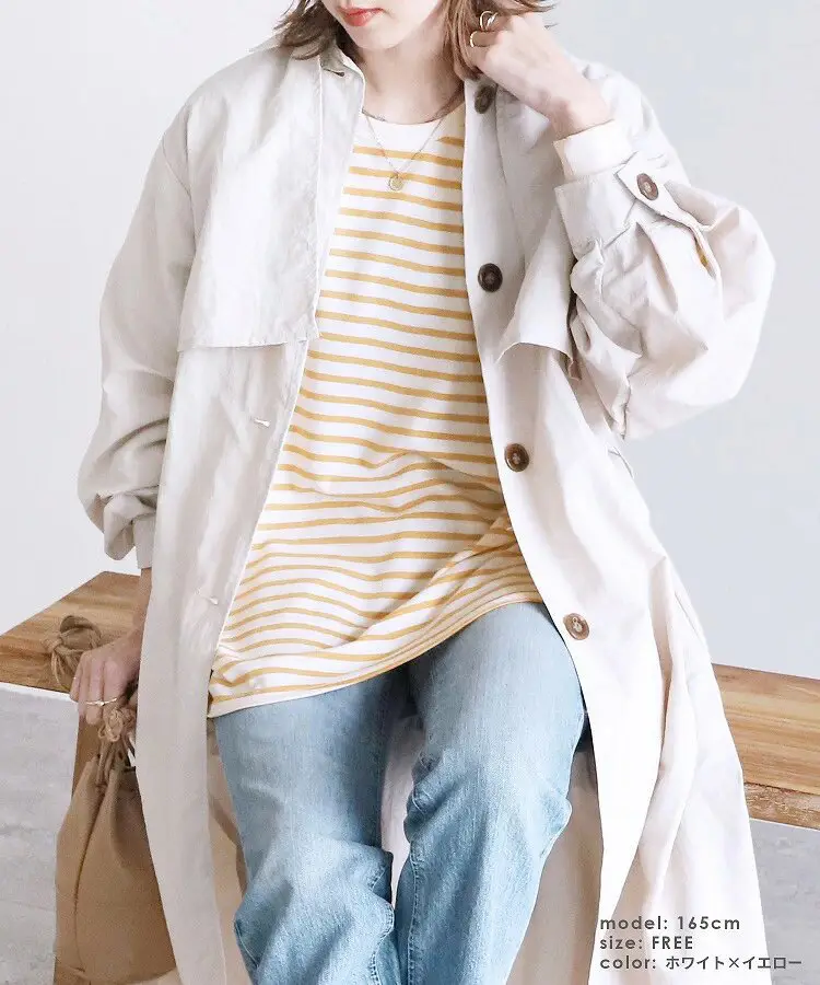 Women Striped Oversized Sweatshirt Black White Loose Cotton — feature 10