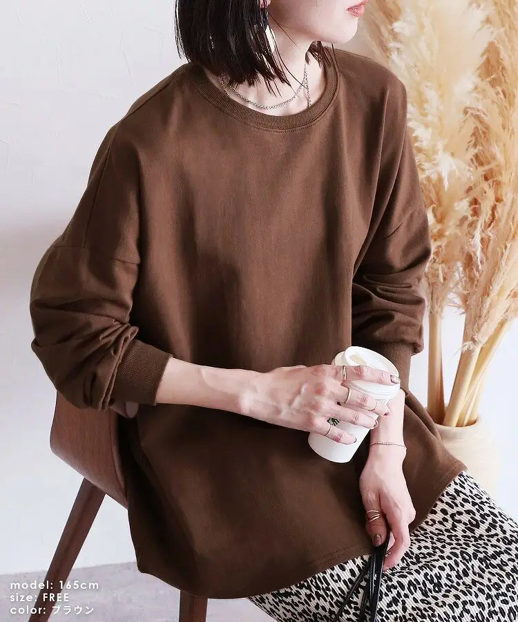 Women Striped Oversized Sweatshirt Black White Loose Cotton — feature 11