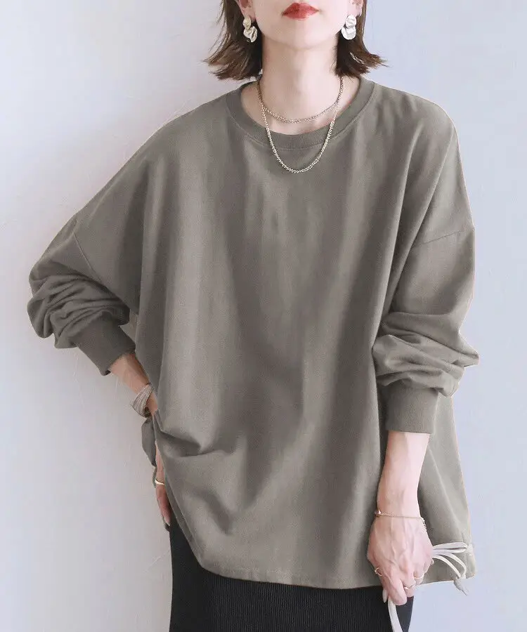 Women Striped Oversized Sweatshirt Black White Loose Cotton — feature 25