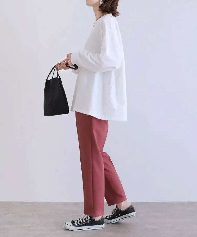 Women Striped Oversized Sweatshirt Black White Loose Cotton — feature 36