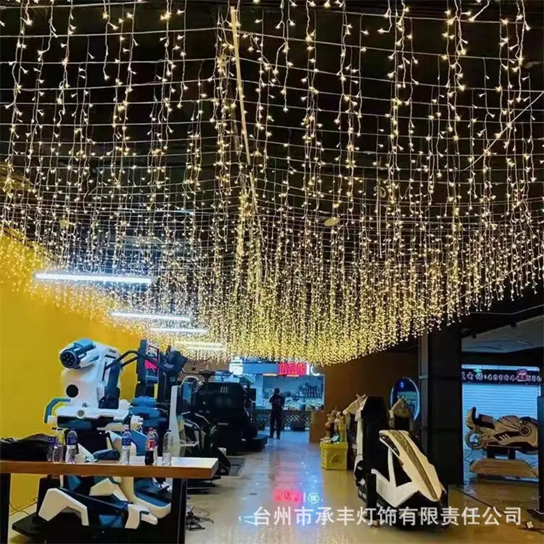 Outdoor LED Ice Curtain Light String Starry Sky Dimmable - Image 6
