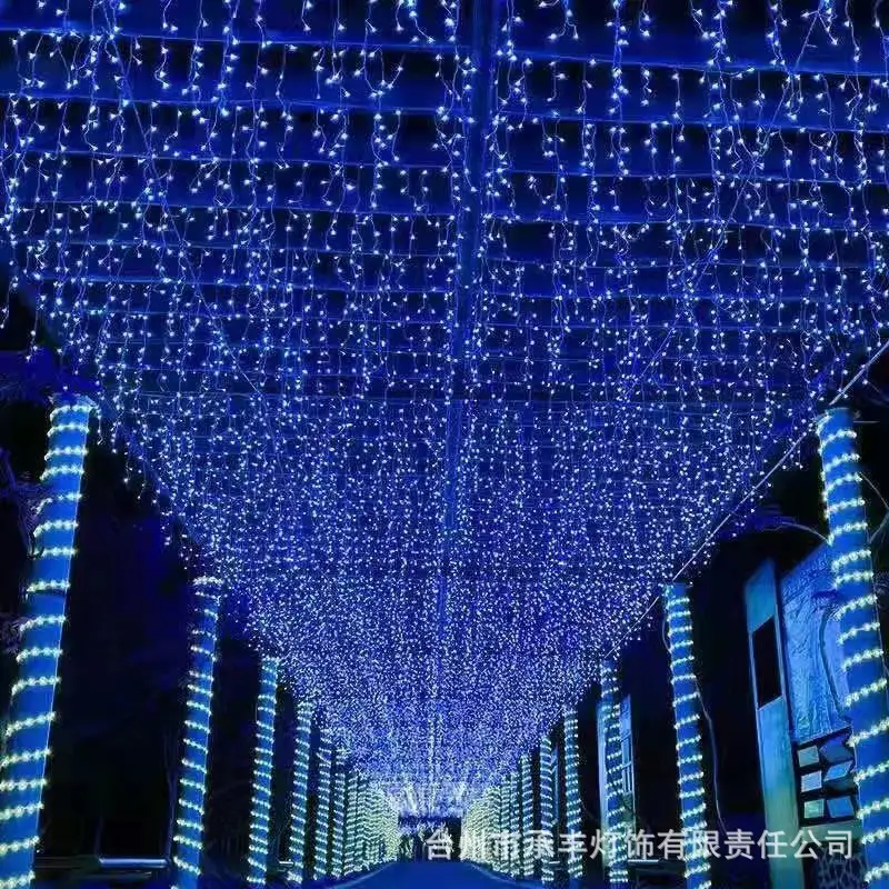Outdoor LED Ice Curtain Light String Starry Sky Dimmable - Image 3