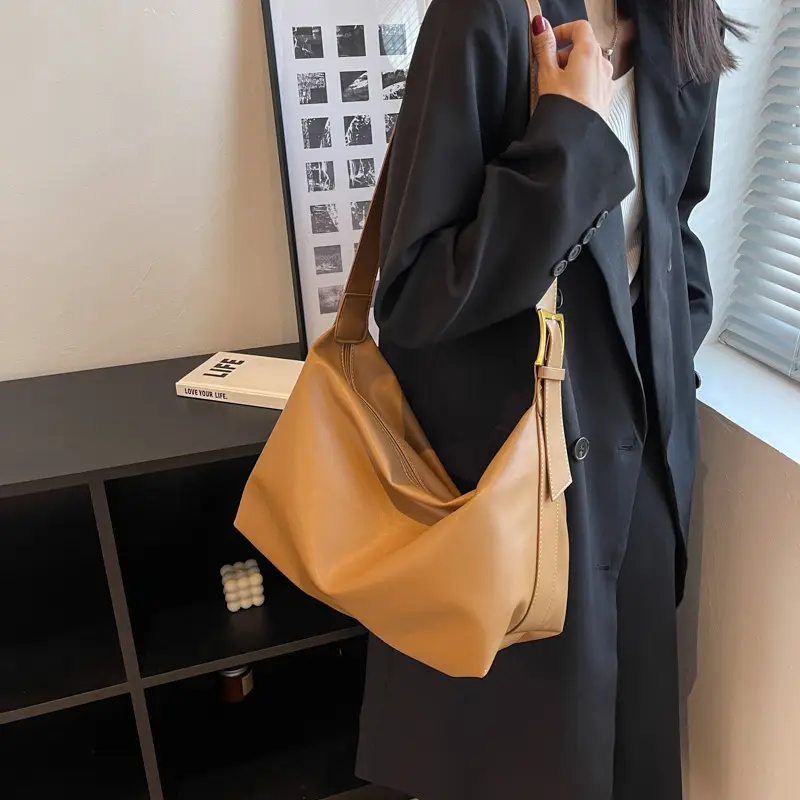 Korean Style Retro Brown Shoulder Bag 2022 - Image 4
