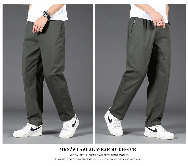 Zoruo Cotton Thickened Composite Pants Grey Men — feature 11