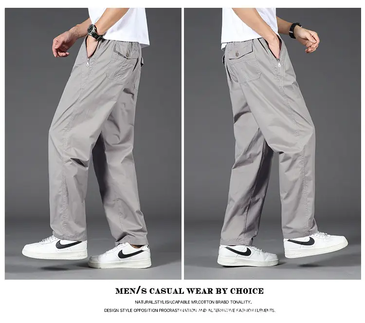 Zoruo Cotton Thickened Composite Pants Grey Men — feature 15