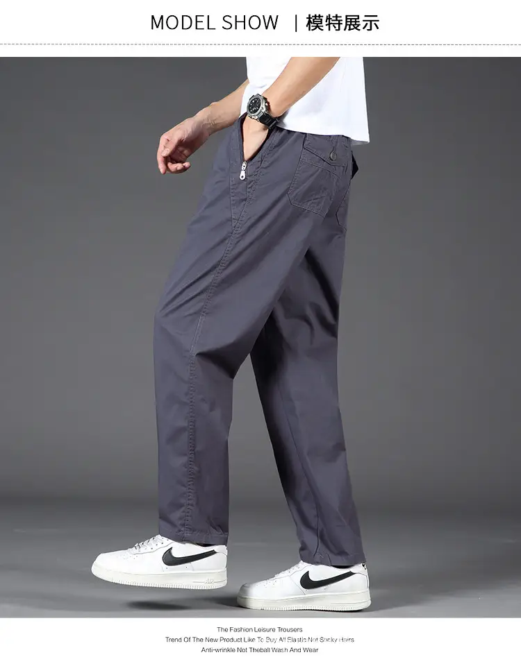 Zoruo Cotton Thickened Composite Pants Grey Men — feature 7