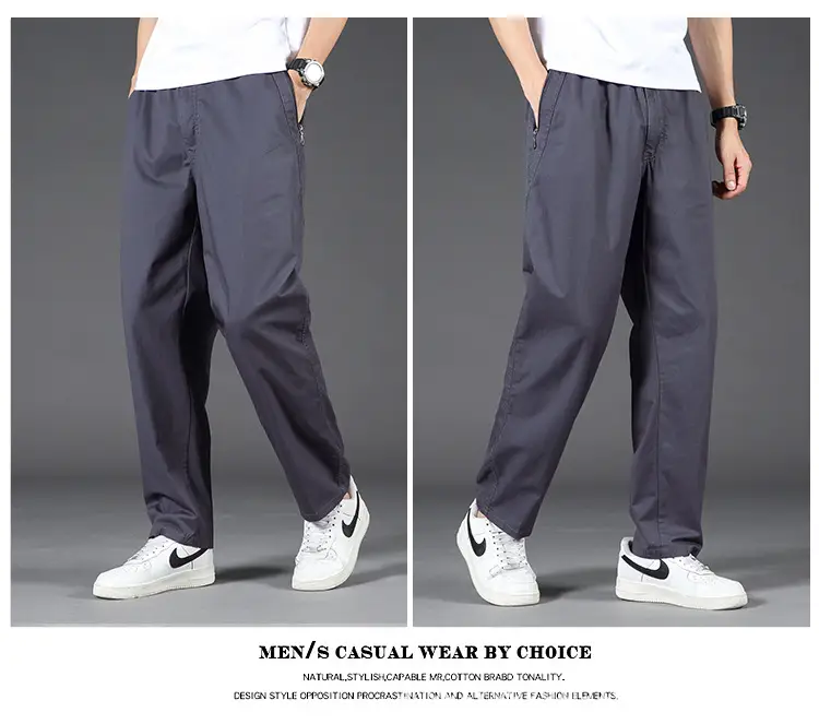 Zoruo Cotton Thickened Composite Pants Grey Men — feature 8